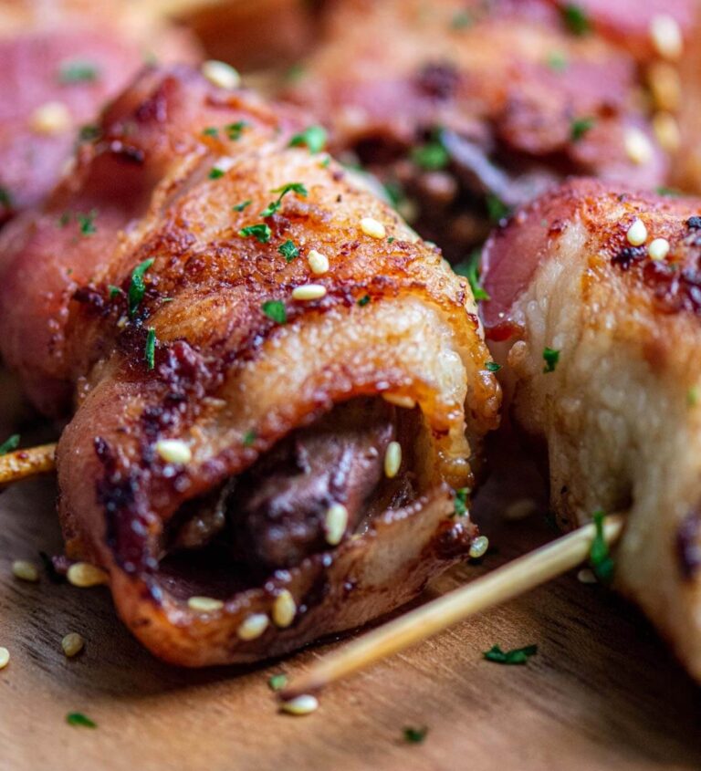 Bacon Wrapped Chicken Livers