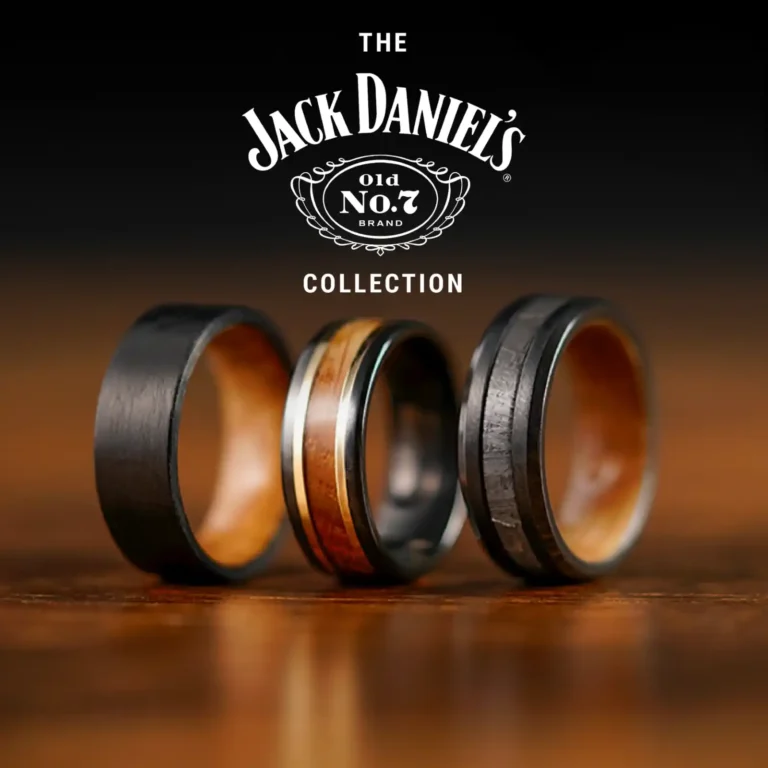 Wedding Rings Made With Love And Jack Daniel’s Oak Barrels